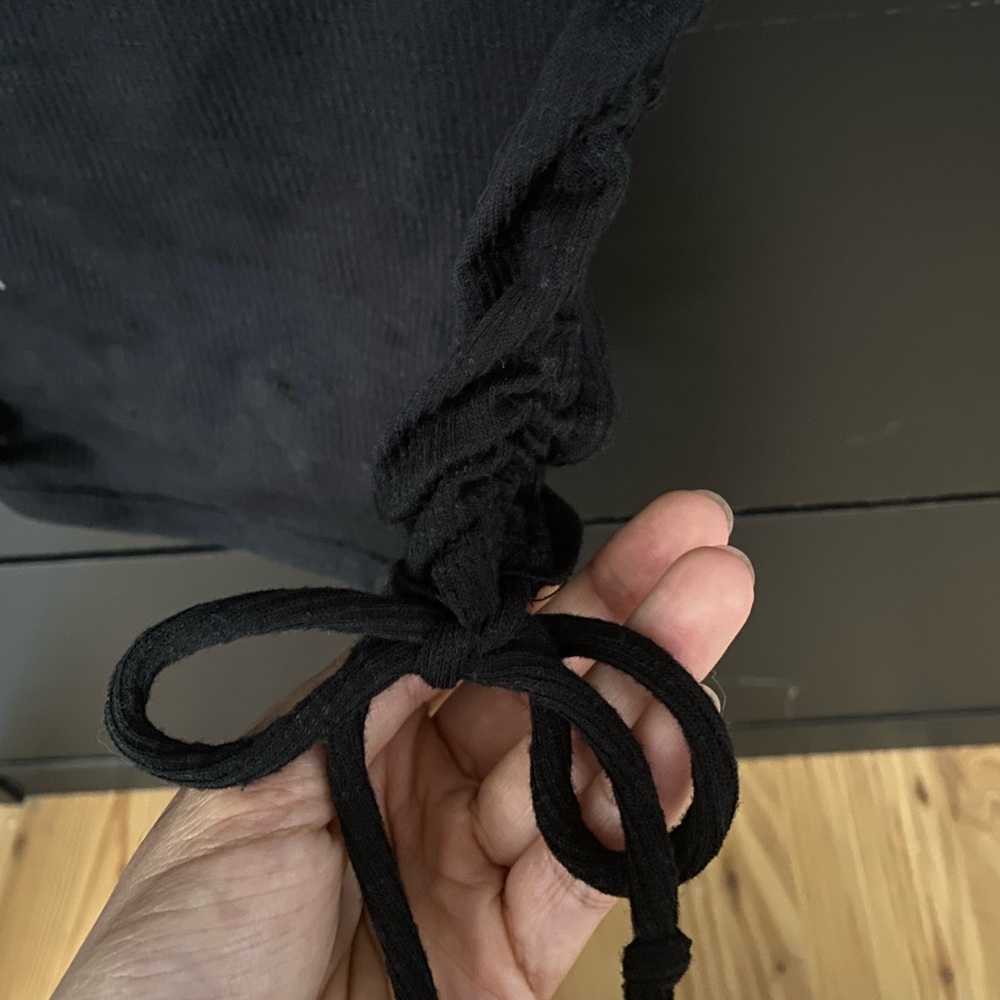 Women’s Black Ribbed Top - Picture 3 of 3